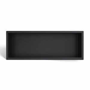BALNEO WALL-BOX ONE Black Półka wnękowa ze stali nierdzewnej czarna 45x20x10 cm