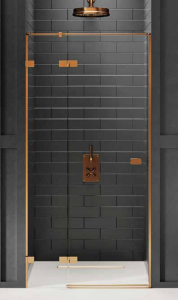 NEW TRENDY Drzwi prysznicowe AVEXA COPPER BRUSHED 100x200 EXK-3535