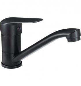 DEANTE - Bateria umywalkowa BORO stojąca z obrotową wylewką NERO  BMO_N26M