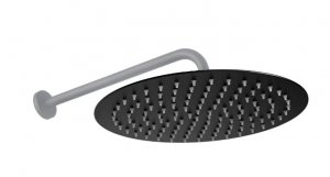 REA - Deszczownica okrągła 25cm Czarna Mat