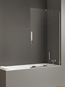 NEW TRENDY Parawan nawannowy Smart 120x150, dwuelementowy, wspornik skośny EXK-4098-WU