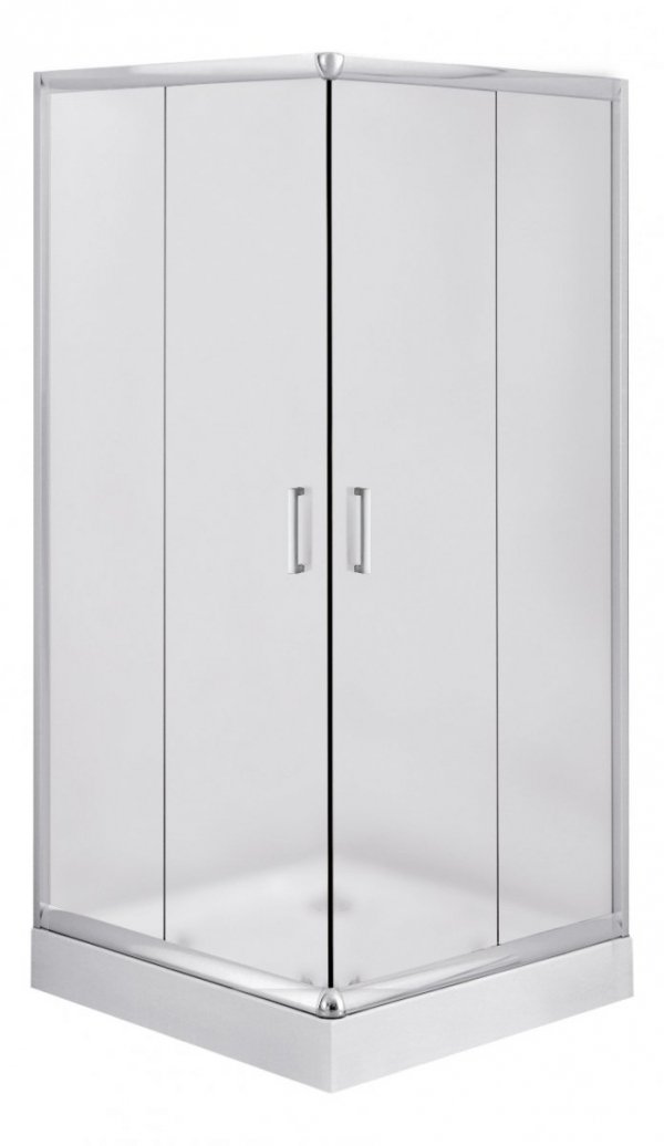 DEANTE Kabina prysznicowa kwadratowa drzwi przesuwne 90x90x185 FUNKIA SZKŁO SZRONIONE KYC_641K