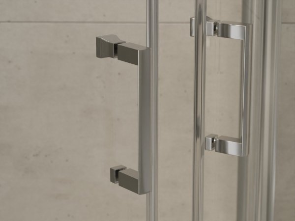 BESCO Kabina prysznicowa półokrągła Modern Chrom 80 x 190 MP-80-190-C