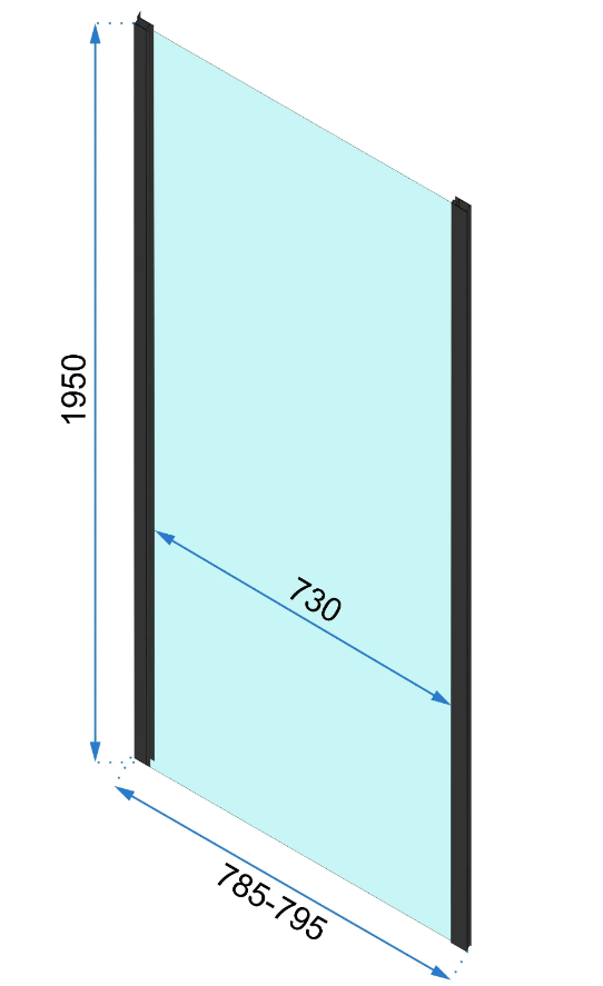 REA - Kabina Prysznicowa Narożna RAPID SLIDE CHROM drzwi 140 ścianka 80