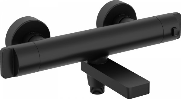 DEANTE - Bateria wannowa termostatyczna THERM ze składaną wylewką Nero  BCH_N1BT