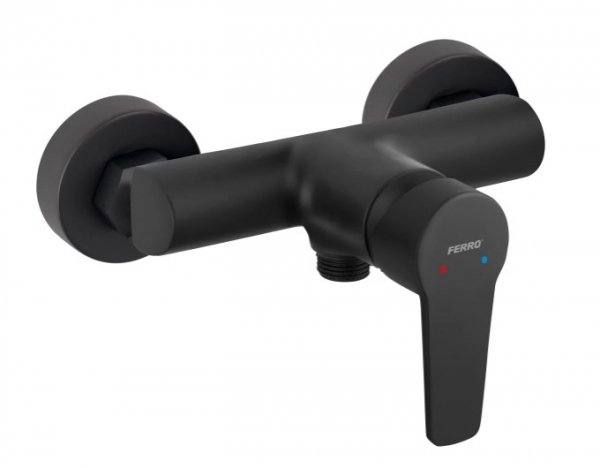 FERRO - Bateria natryskowa RITTO BLACK bez zestawu natryskowego  BTR7BL