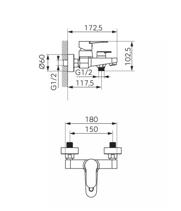 FERRO Bateria wannowa, bez zestawu NOSTRIS BNS1