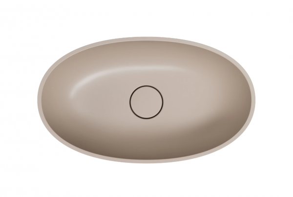 OMNIRES umywalka nablatowa, 60 x 35 cm SHELL M+ dune beige mat (DB) SHELLUNDB