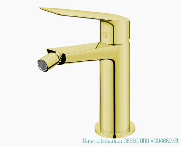VEDO Bateria bidetowaa złota DESSO ORO VBD4002/ZL