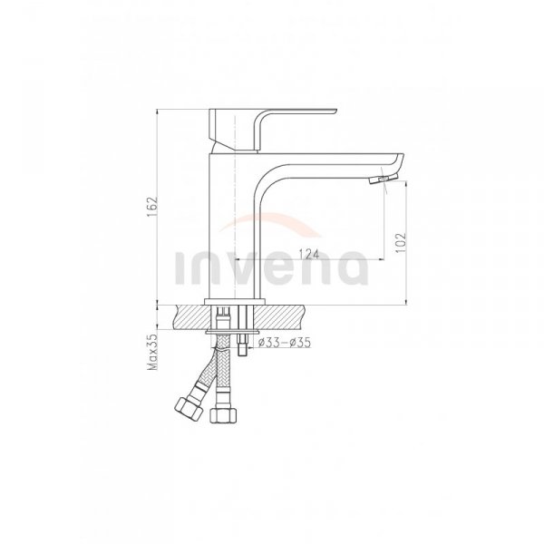 INVENA - Bateria umywalkowa NYKS  BU-28-001-S