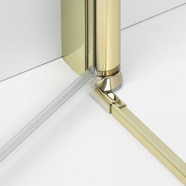 NEW TRENDY Drzwi wnękowe NEW SOLEO LIGHT GOLD PLUS 1D U 130x195 czyste 6mm Active Shield 2.0 D-0959A
