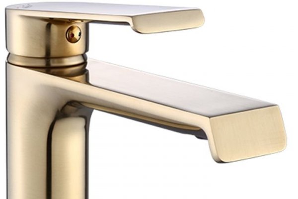 REA - Bateria umywalkowa HASS Gold/Złota Wysoka
