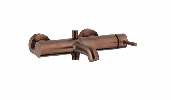 ARMATURA KRAKÓW KFA Bateria wannowa pozioma MOZA ROSE GOLD/MIEDŹ SZCZOTKOWANA 5034-020-34