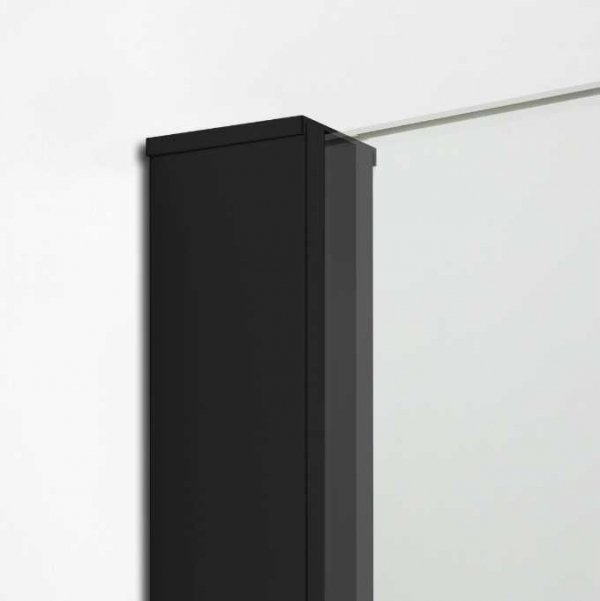 NEW TRENDY - Kabina ścianka walk-in NEW MODUS BLACK 120cm EXK-0068