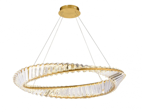 TOOLIGHT KRYSZTAŁOWA LAMPA SUFITOWA LED APP1201-CP