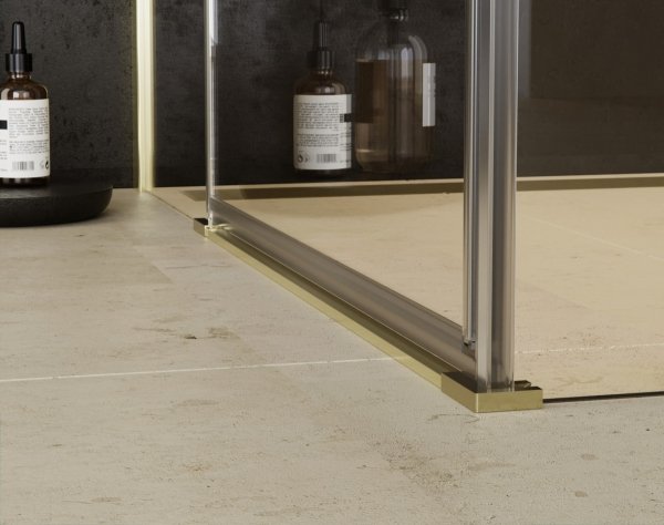 BESCO Kabina prysznicowa Pixa Gold 100x80 Lewa PPL-108-195G