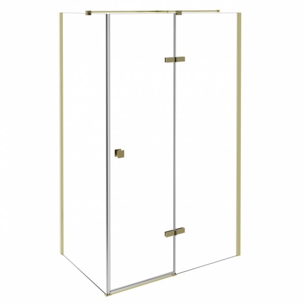 BESCO Kabina prysznicowa Pixa Gold 120x90 Lewa PPL-129-195G