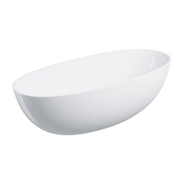 OMNIRES Wanna wolnostojąca SHELL M+ 175 x 78 cm biały połysk SHELL175WWBP