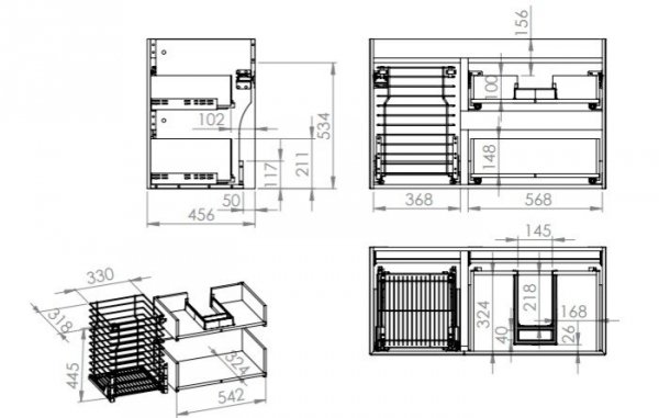 ELITA SPLIT 100 2S PRAWA CARGO ANTHRACITE MATT 168154