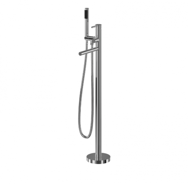 BESCO Bateria wannowa wolnostojąca Zea chrom BW-Z-CH