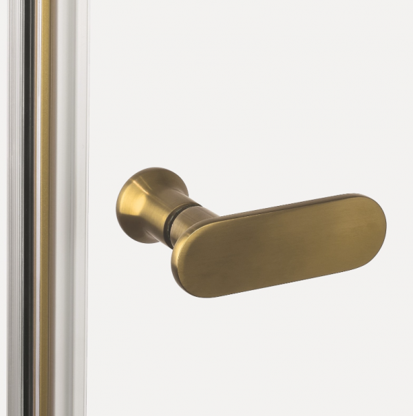 NEW TRENDY Drzwi wnękowe New Soleo Gold Brushed, wahadłowe, pojedyncze  100x195 D-0742A