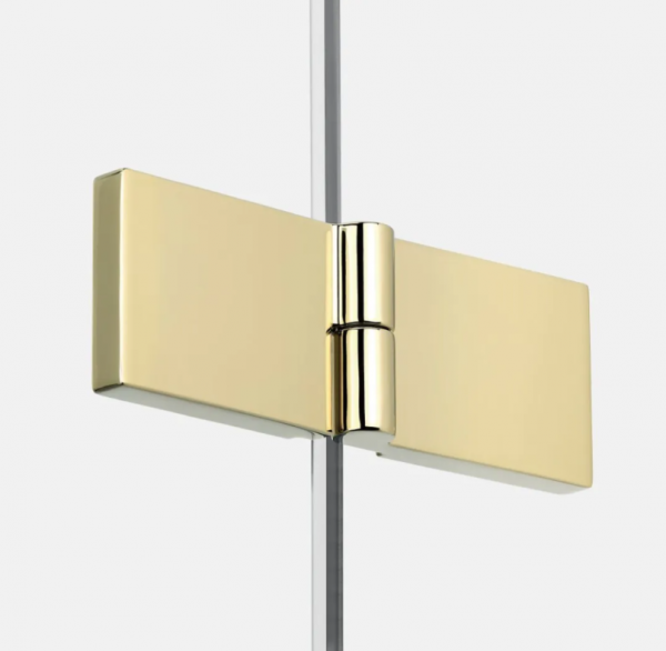 NEW TRENDY Drzwi wnękowe New Soleo Light Gold, pojedyncze, składane prawe 100x195 D-0467A