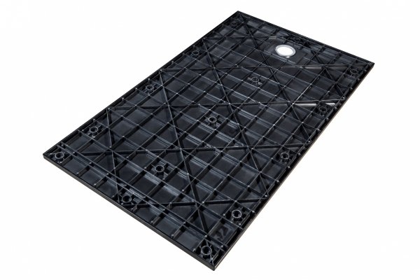 BESCO Brodzik prostokątny 130x90x3,2 Vexo Black 130 BVB-130-90-P