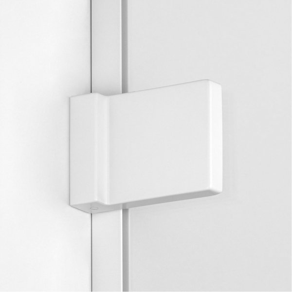 NEW TRENDY Kabina ścianka walk-in Avexa White 60x200 czarna aluminiowa ramka szkło 6mm EXK-2907