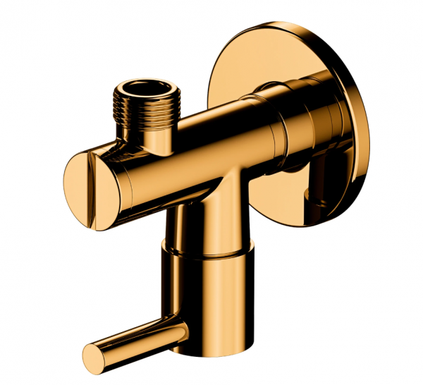 OMNIRES zawór kątowy złoty połysk 8857GL