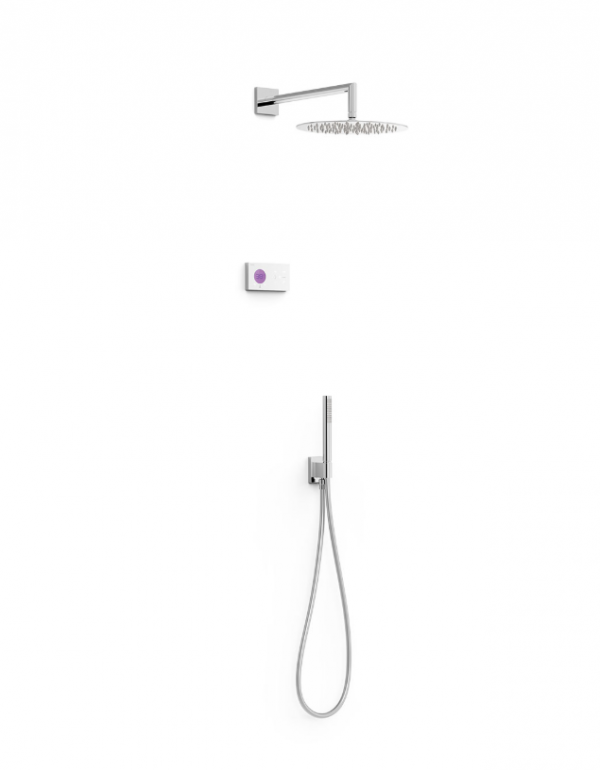TRES SHOWER TECHNOLOGY Zestaw elektronicznej baterii termostatycznej podtynkowej 2-drożnej Shower technology prysznicowej-09286558
