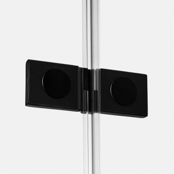 NEW TRENDY Kabina prysznicowa REFLEXA BLACK 1D prostokątna P 80x90x200 szkło czyste 6mm Active Shield 2.0 EXK-4917
