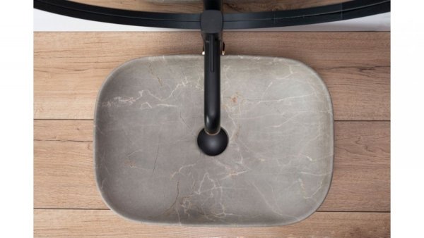 REA - Umywalka nablatowa LIVIA BEIGE BEŻ