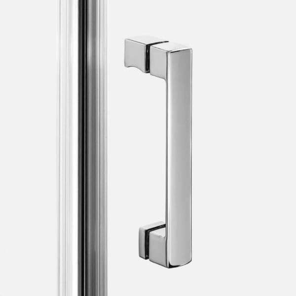 NEW TRENDY Kabina NESTA chrom 1D prostokątna L 80x120x200 czyste 6mm Active Shield 2.0 K-3601