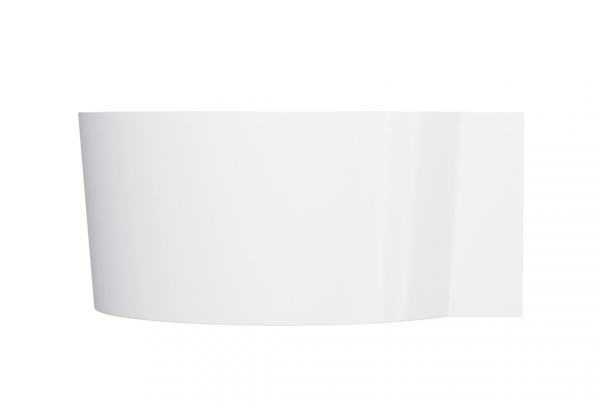 OMNIRES wanna narożna okrągła, 120 x 120 cm biały połysk OVO M+ OVO120WNBP