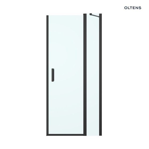 Oltens Verdal drzwi prysznicowe 100 cm czarny mat/szkło przezroczyste 21205300