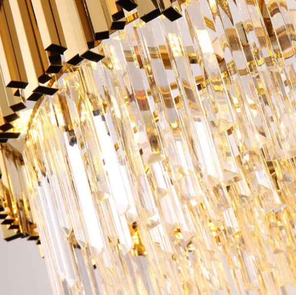 TOOLIGHT Lampa sufitowa kryształowa APP601-C Złota