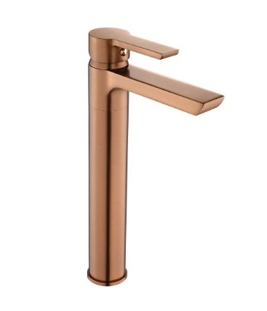 REA - Bateria umywalkowa ARGUS Miedź Szczotkowana Wysoka