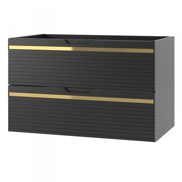 MEGSTYL VESPER-01 Szafka pod umywalkę 80cm czarny mat VESPER-0000-0005990