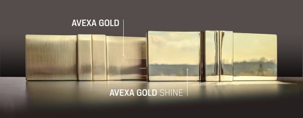 NEW TRENDY - Kabina prysznicowa prostokątna AVEXA GOLD EXK-1738/39 Złote Profile 80x120x200
