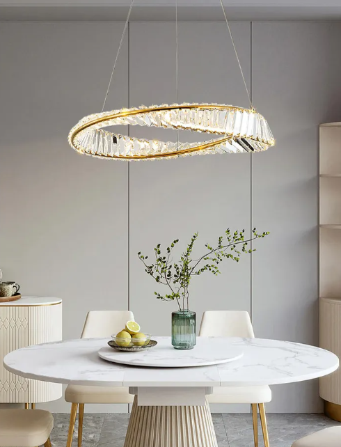 TOOLIGHT KRYSZTAŁOWA LAMPA SUFITOWA LED APP1064-1CP