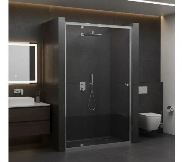 REA - Drzwi prysznicowe PRIMO Swing 80 Chrom