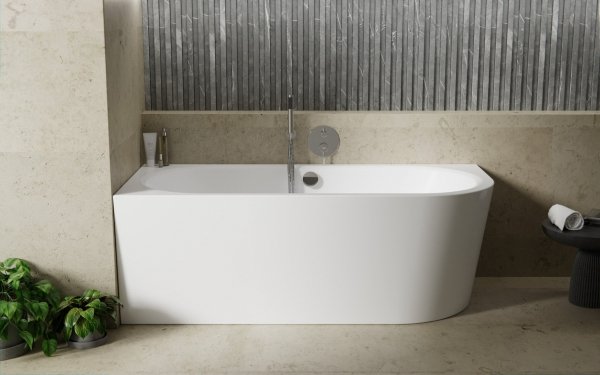 BESCO Wanna wolnostojąca Avita A-line 170 L + syfon z napełnieniem złoty #WAA-170ALZN