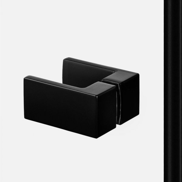 NEW TRENDY - Drzwi wnękowe prysznicowe AVEXA BLACK 110cm EXK-1552/53 
