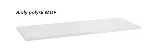 AQUAFORM - blat umywalkowy OTTIMA 60 pełny 60X2,5X46 Biały połysk  AQ.401-1706011