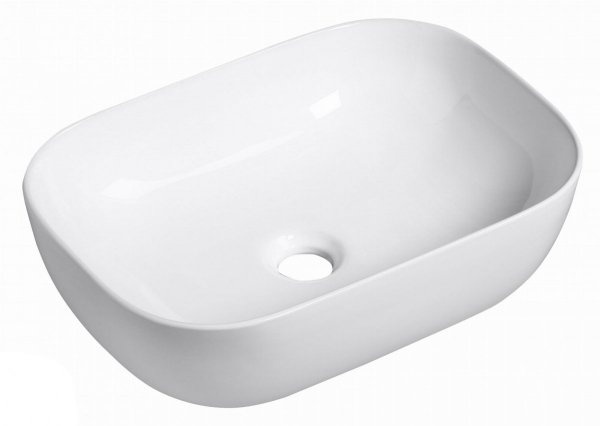 AQUAFORM - umywalka nablatowa MALAGA owalna 46x33 cm, kolor biały  AQ.448-0151146