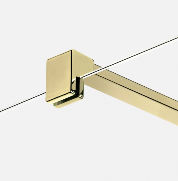 NEW TRENDY Kabina prysznicowa Nesta Light Gold 70x200, walk in K-1730