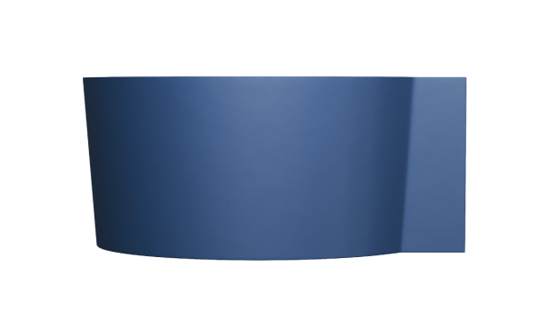 OMNIRES wanna narożna okrągła, 120 x 120 cm OVO M+ midnight blue mat OVO120WNMB