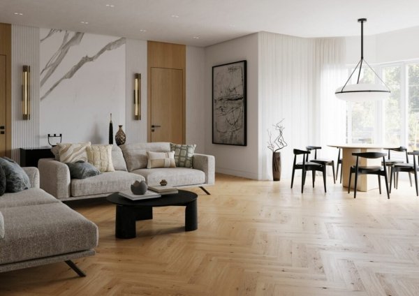 Panele winylowe jodełka VinylTechLab Royal Castle Balmoral zintegrowany podkład 23/33 6mm EV-CC-50X-0525-4V-05EIR-051