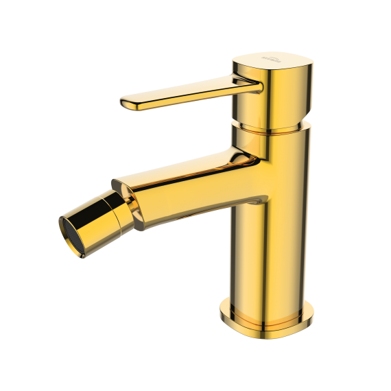 INVENA - Bateria bidetowa GLAMOUR złota  BB-02-009-V