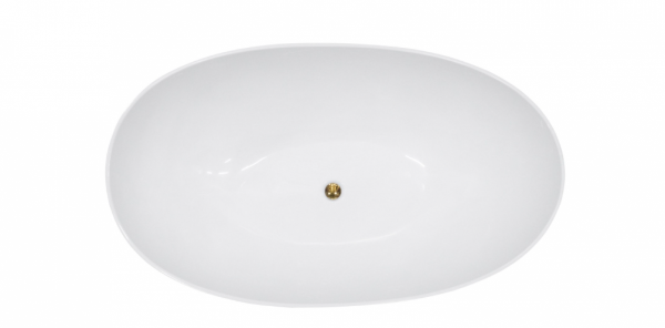 BESCO Wanna wolnostojąca Siya 160x92 + klik-klak chrom #WMD-160-S
